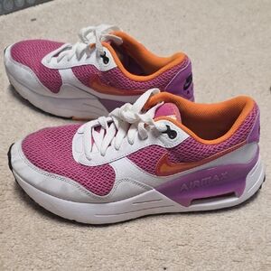 Nike Air Max Pink and Orange Sneakers